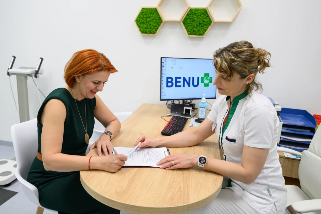 Fotografia z vyšetrenia v BENU centrum prevencie.