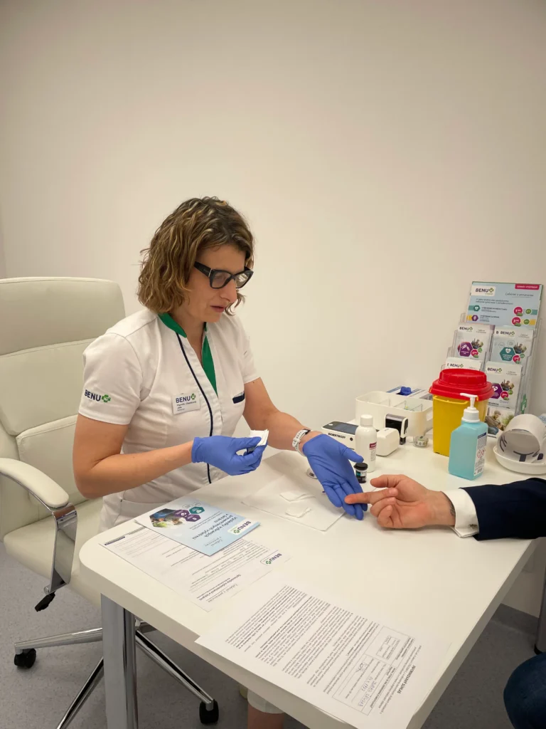 Fotografia z BENU Clinic vyšetrenia.